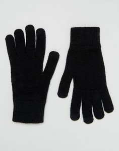 Черные перчатки для сенсорных гаджетов ASOS DESIGN-Черный