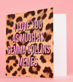 Эксклюзивная поздравительная открытка "I Love You As Much As Gemma Memes" WACTT-Мульти Central 23