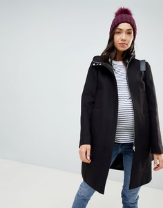 Пальто на молнии с капюшоном ASOS DESIGN Maternity-Черный