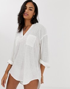 Белая пляжная рубашка Rip Curl Koa-Белый Ripcurl