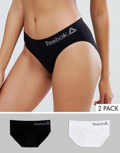 Набор из двух бесшовных трусов Reebok-Черный