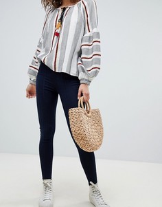 Джинсы скинни Free People-Синий