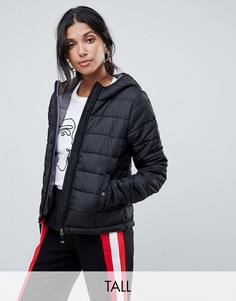 Укороченная дутая куртка с капюшоном Vero Moda Tall-Черный