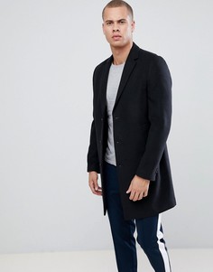 Темно-синее пальто New Look-Темно-синий