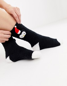 Новогодние носки с пингвинами Brave Soul-Мульти