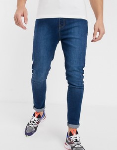 Синие джинсы-морковки APT-Синий