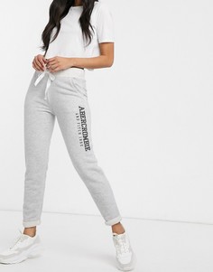 Джоггеры с отворотами Abercrombie & Fitch-Серый