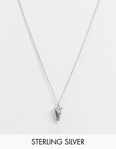 Серебряное ожерелье с подвеской в виде змеи Reclaimed Vintage-Золотой