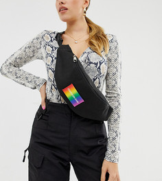 Сумка-кошелек на пояс с радужным логотипом Calvin Klein Jeans-Черный
