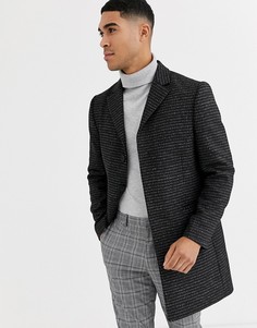Пальто из смесовой шерстяной ткани высокого качества Rudie-Серый