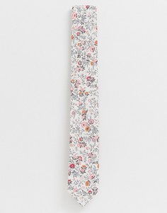 Хлопковый галстук с принтом Gianni Feraud Liberty mina-Кремовый