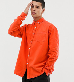 Выбеленная оксфордская oversize-рубашка Collusion-Оранжевый