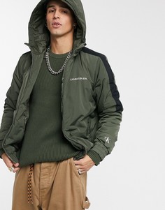 Дутая куртка цвета хаки Calvin Klein Jeans-Зеленый