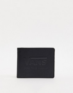 Черный бумажник с логотипом Vans