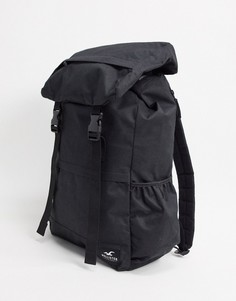 Рюкзак в стиле милитари Hollister-Черный