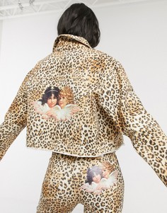 Джинсовая куртка с леопардовым принтом Fiorucci-Мульти