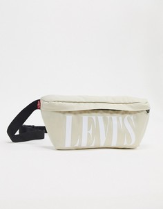 Сумка-кошелек через плечо с логотипом Levis-Кремовый