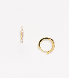 Позолоченные серьги-кольца Orelia-Золотой
