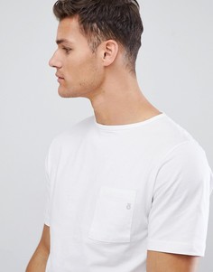Белая футболка с карманом FoR-Белый
