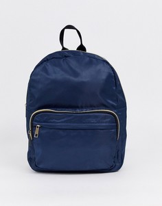 Рюкзак с карманом на молнии Yoki Fashion-Темно-синий