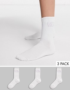 Набор из 3 пар белых носков Vans-Белый