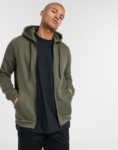 Худи цвета хаки Bershka-Зеленый
