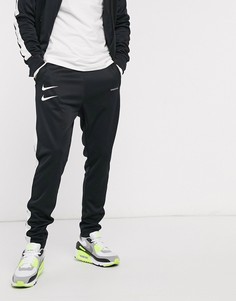 Черные джоггеры с логотипом-галочкой Nike-Черный цвет
