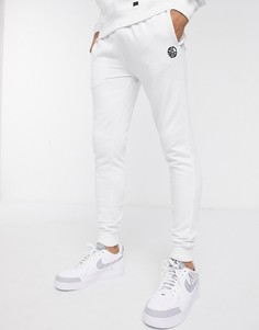 Белые облегающие джоггеры от комплекта Soul Star-Белый