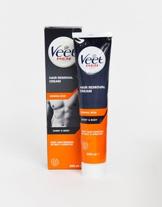 Крем для удаления волос с тела и грудной клетки Veet for Men - {[0:D3]} мл-Бесцветный
