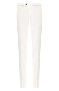 Брюки из смеси шелка и хлопка Canali