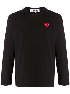Comme Des Garçons Play футболка с вышивкой