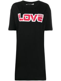 Love Moschino платье-футболка с надписью