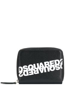 Dsquared2 кошелек с круговой молнией и логотипом