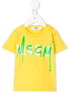 Msgm Kids футболка с логотипом