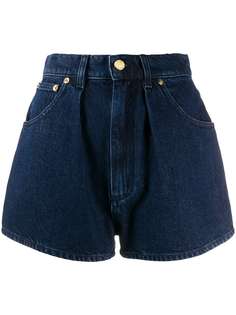Alberta Ferretti джинсовые шорты со складками