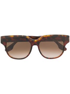 Victoria Beckham солнцезащитные очки в квадратной оправе черепаховой расцветки