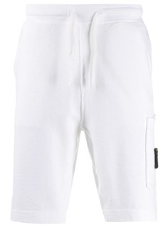 Stone Island шорты с кулиской и нашивкой-логотипом