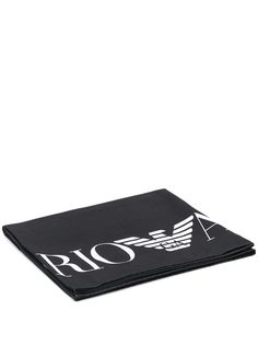 Ea7 Emporio Armani полотенце с логотипом