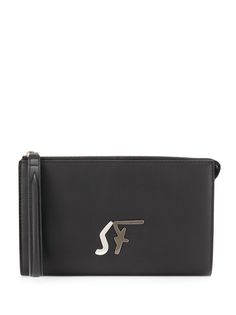 Salvatore Ferragamo клатч с логотипом