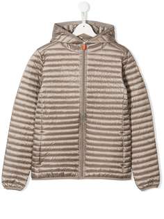 Save The Duck Kids пуховик с эффектом металлик