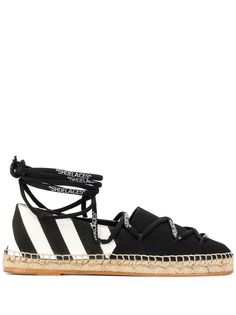 Off-White эспадрильи на шнуровке