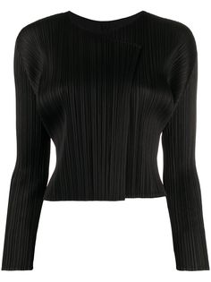 Pleats Please Issey Miyake кардиган с плиссировкой