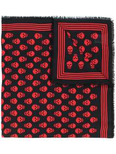 Alexander McQueen платок с принтом Skull