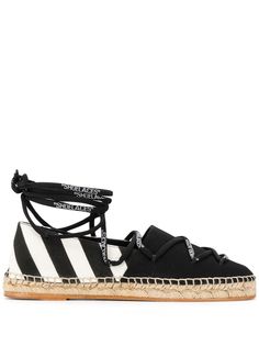 Off-White эспадрильи на шнуровке