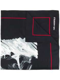 Karl Lagerfeld платок с абстрактным принтом