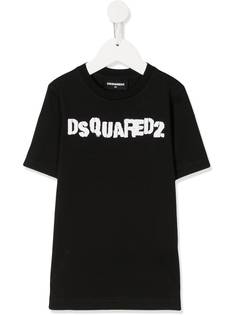Dsquared2 Kids футболка с круглым вырезом и логотипом