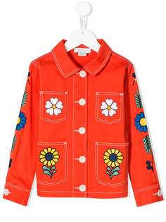 Stella McCartney Kids куртка с цветочным принтом