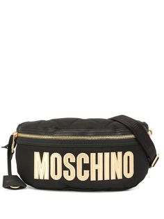 Moschino поясная сумка с логотипом