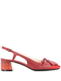 Bottega Veneta туфли с ремешком на пятке и отделкой intrecciato