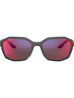 Prada Linea Rossa солнцезащитные очки в квадратной оправе